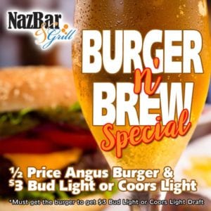 Burger & Brew Special July 2021